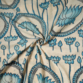 Handpainted srikalahasti silk cotton pen kalamkari fabric