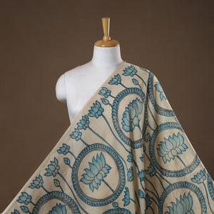 Handpainted srikalahasti silk cotton pen kalamkari fabric