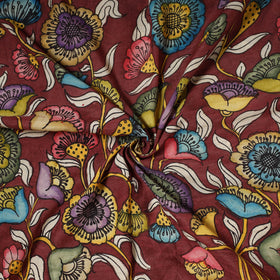 Handpainted srikalahasti silk cotton pen kalamkari fabric