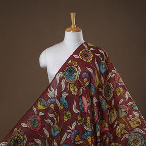 Handpainted srikalahasti silk cotton pen kalamkari fabric