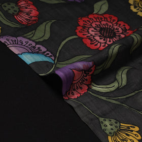 Handpainted srikalahasti silk cotton pen kalamkari fabric