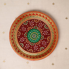  Handpainted Stainless Steel Pooja Thali, Kalash & Bowl