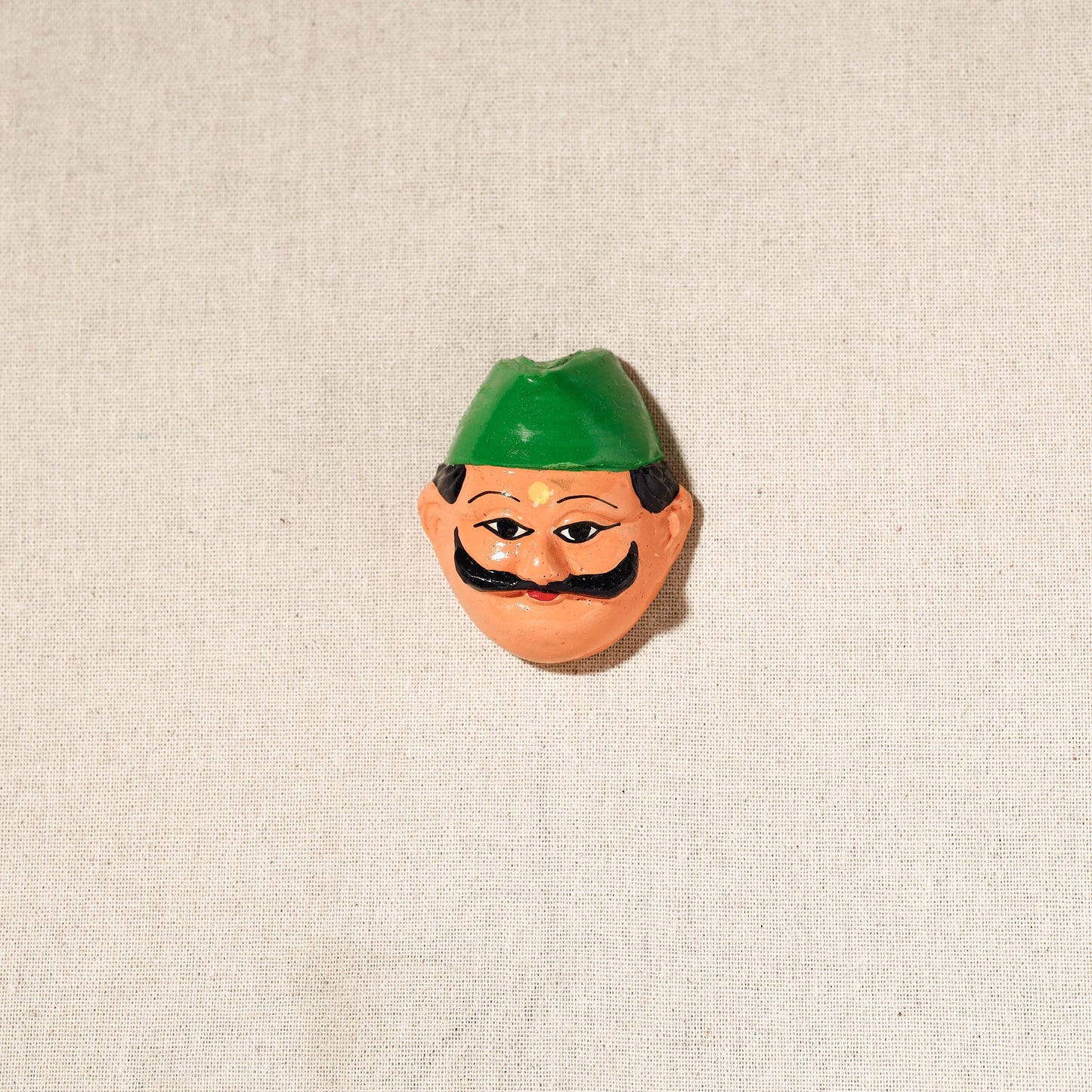  Handpainted Terracotta Face Magnet of India Set Online in India  