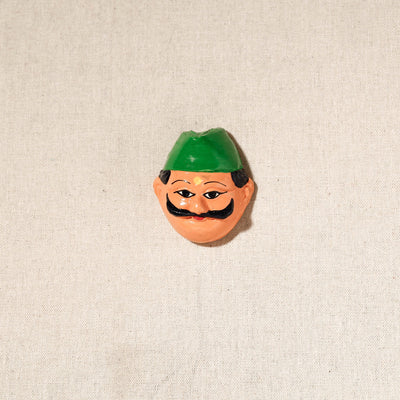  Handpainted Terracotta Face Magnet of India Set Online in India  