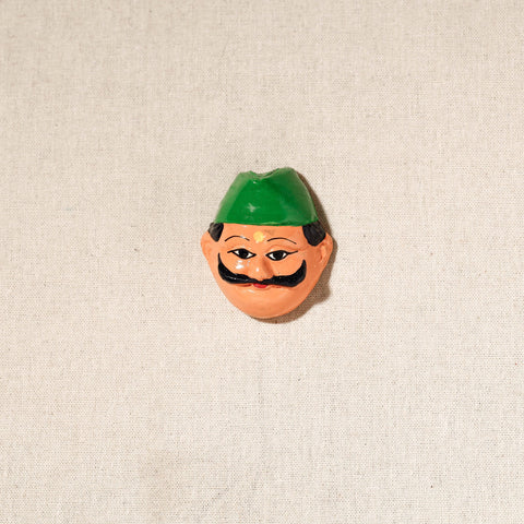  Handpainted Terracotta Face Magnet of India Set Online in India  
