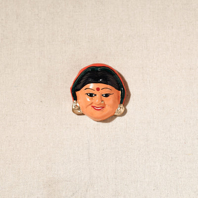  Handpainted Terracotta Face Magnet of India Set Online in India  
