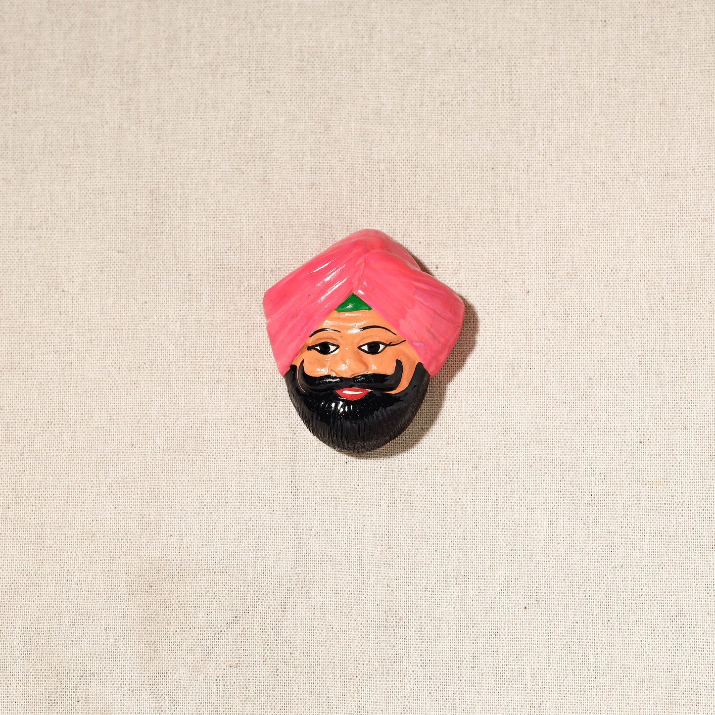  Handpainted Terracotta Face Magnet of India Set Online in India  