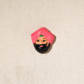  Handpainted Terracotta Face Magnet of India Set Online in India  
