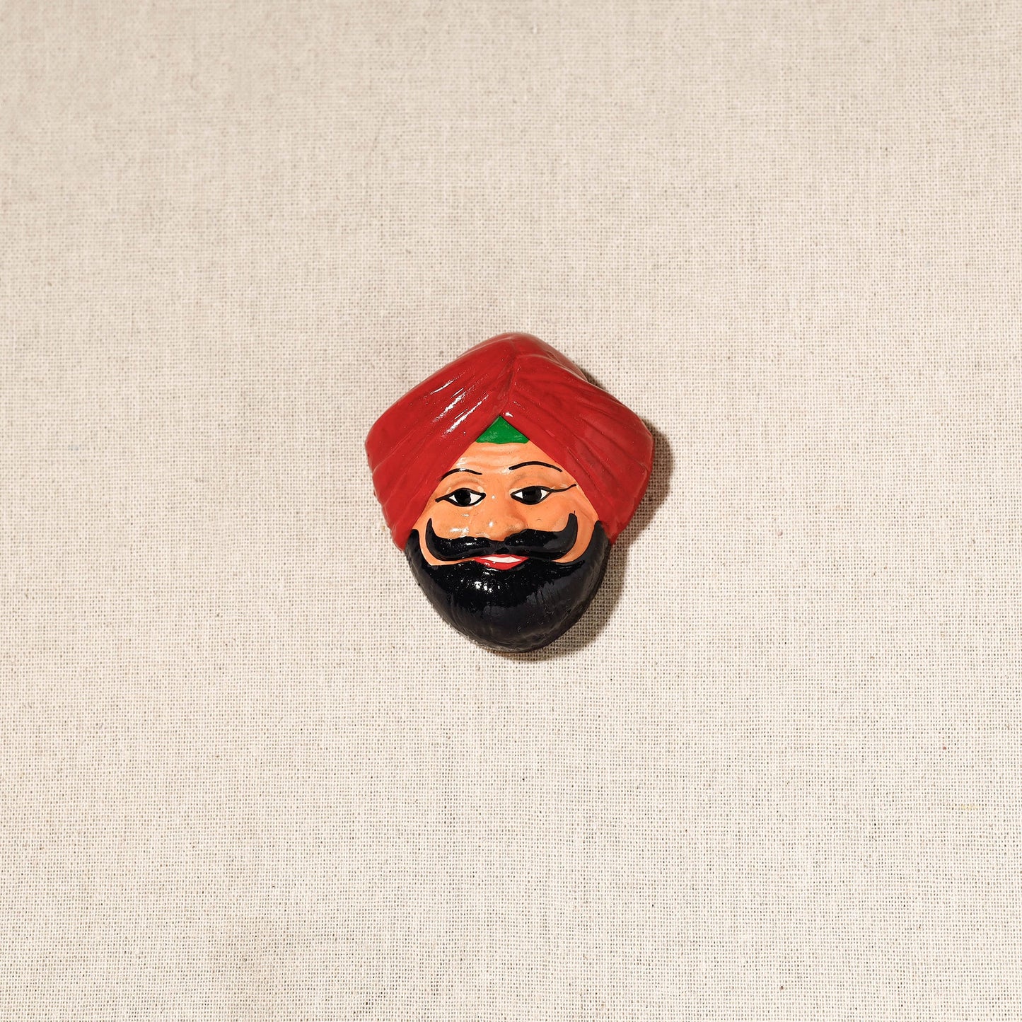  Handpainted Terracotta Face Magnet of India Set Online in India  
