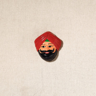  Handpainted Terracotta Face Magnet of India Set Online in India  