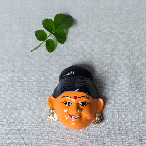  Handpainted Terracotta Face Magnet of India Set Online in India  