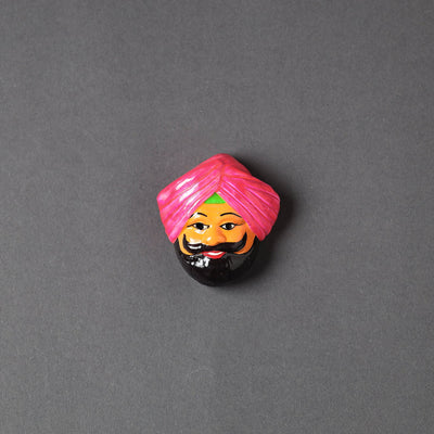  Handpainted Terracotta Face Magnet Online in India  