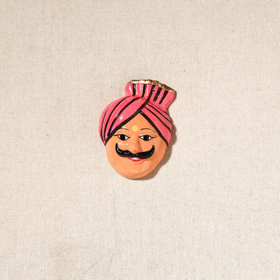  Handpainted Terracotta Face Magnet of India Set Online in India  