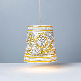  Handpainted Tholu Bommalata Leather Hanging Lamp l iTokri.com 