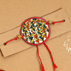  Handpainted Tholu Bommalata Leather Rakhi