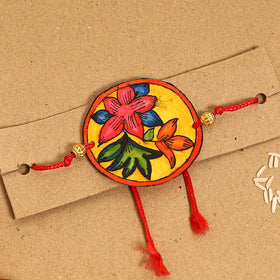  Handpainted Tholu Bommalata Leather Rakhi
