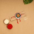  Handpainted Tholu Bommalata Leather Rakhi 
