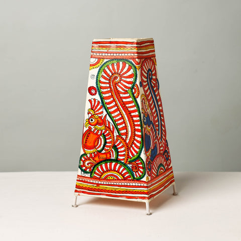  Handpainted Tholu Bommalata Leather Table Lamp (Big) 