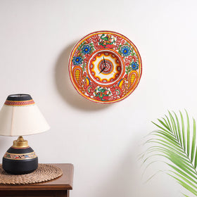  Handpainted Tholu Bommalata Leather Wall Clock l iTokri.com 