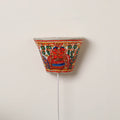 Handpainted Tholu Bommalata Leather Wall Lamp