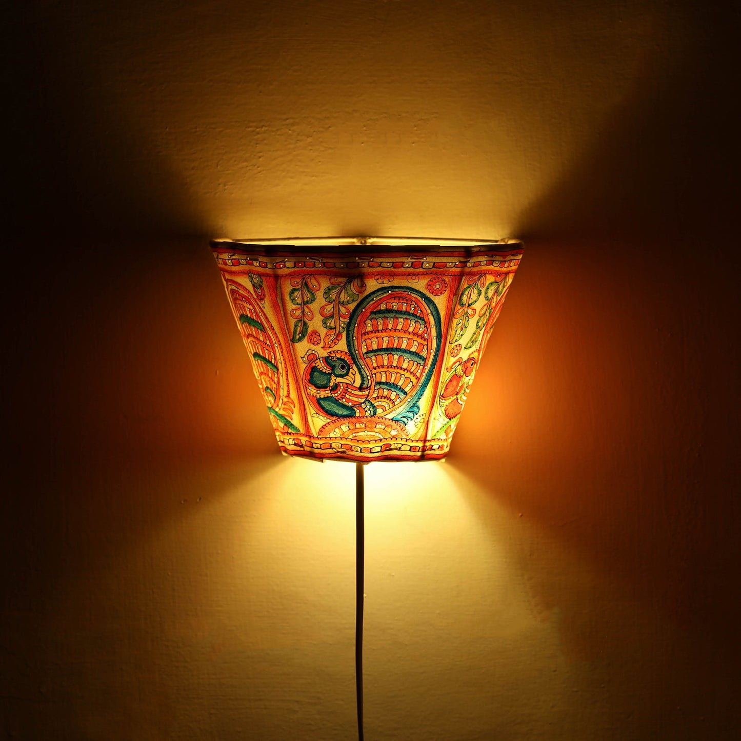  Tholu Bommalata Leather Wall Lamp 