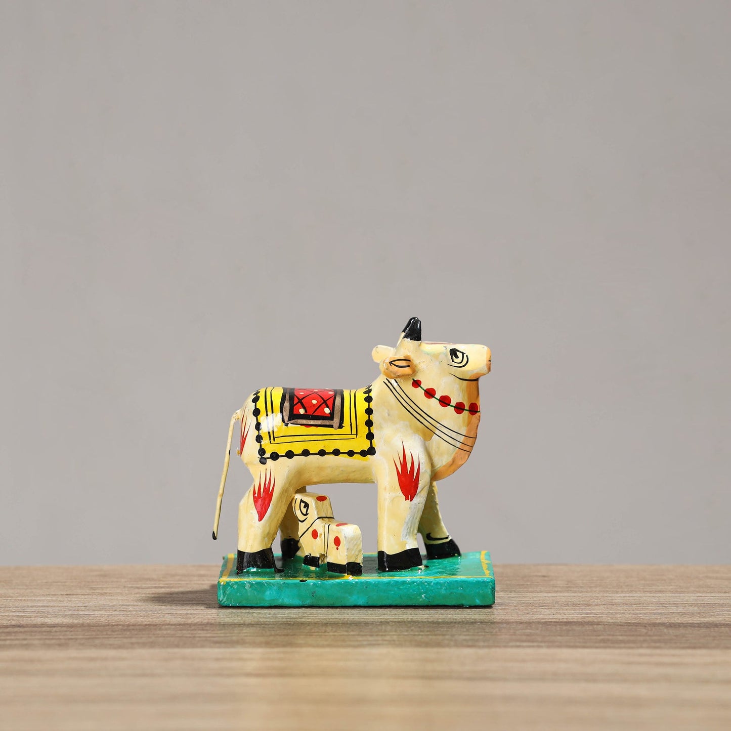  Handpainted Wooden - Cow (Small) 42 Online in India  