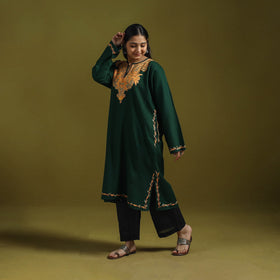 Handwoven aari hand embroidered kashmiri pure wool pheran