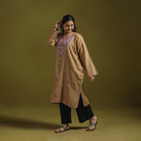 Handwoven aari hand embroidered kashmiri pure wool pheran