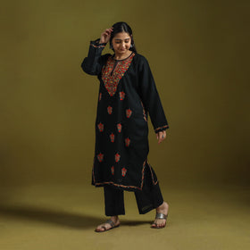 Handwoven aari hand embroidered kashmiri pure wool pheran