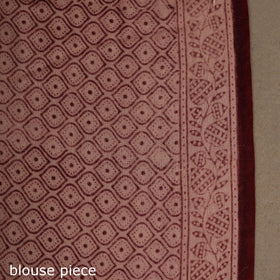 Handwoven merino wool natural dyed hand bagh saree 03