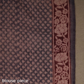 Handwoven merino wool natural dyed hand bagh saree 05