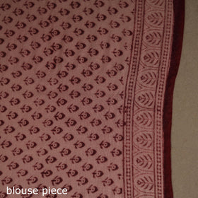 Handwoven merino wool natural dyed hand bagh saree 06