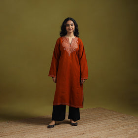 Handwoven sozni hand embroidered kashmiri merino wool