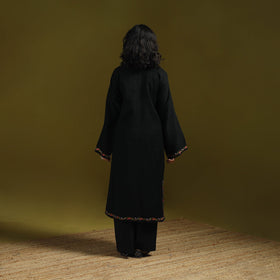 Handwoven sozni hand embroidered kashmiri merino wool