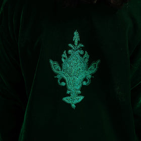 Handwoven sozni hand embroidered kashmiri velvet pheran 42