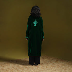 Handwoven sozni hand embroidered kashmiri velvet pheran 42