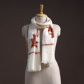 Handwoven sozni hand embroidered merino wool kashmiri stole