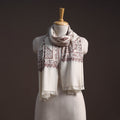 Handwoven sozni hand embroidered merino wool kashmiri stole