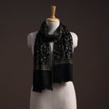 Handwoven sozni hand embroidered merino wool kashmiri stole
