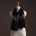 Handwoven sozni hand embroidered merino wool kashmiri stole