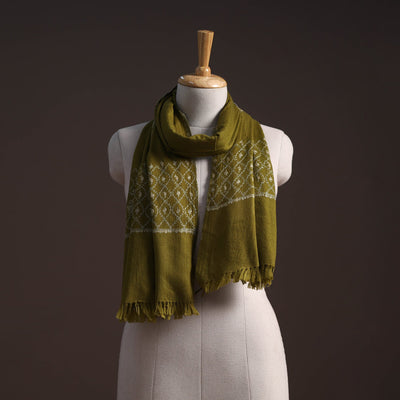 Handwoven sozni hand embroidered merino wool kashmiri stole