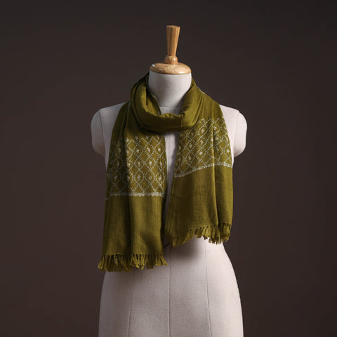 Handwoven sozni hand embroidered merino wool kashmiri stole