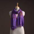 Handwoven sozni hand embroidered merino wool kashmiri stole