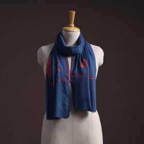 Handwoven sozni hand embroidered merino wool kashmiri stole