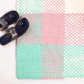  Handwoven Upcycled Cotton Carpet / Rug 