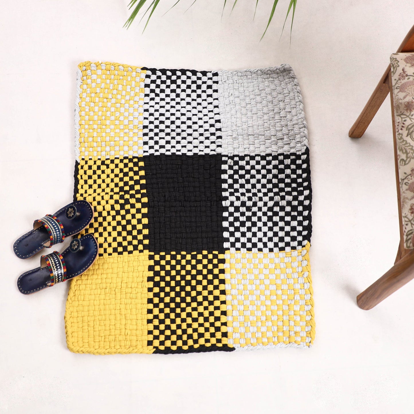  Handwoven Upcycled Cotton Carpet / Rug 