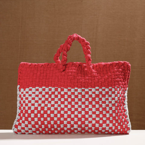  Handwoven Upcycled Cotton Laptop Bag 