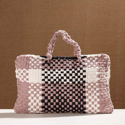  Handwoven Upcycled Cotton Laptop Bag 