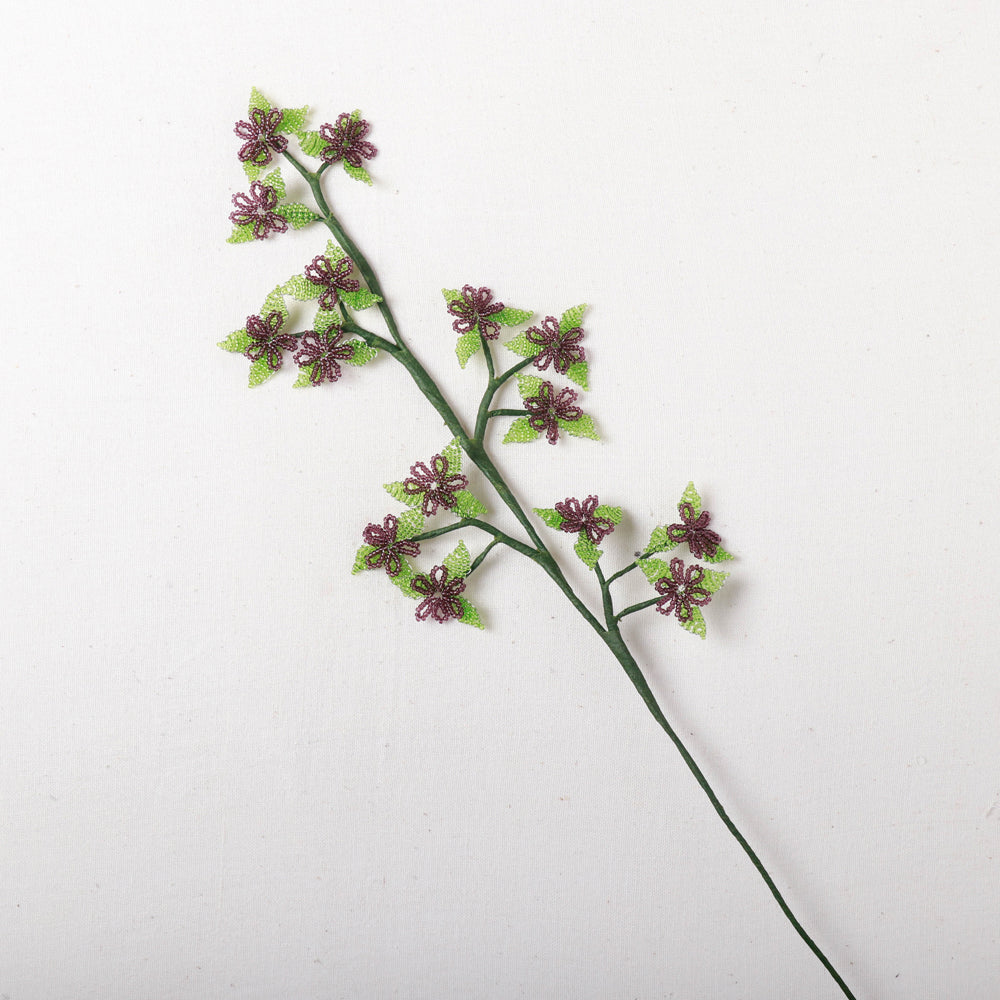 Hapur Flower Brown Beadwork Stick by Aagaz 