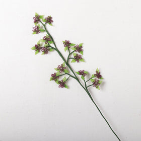 Hapur Flower Brown Beadwork Stick by Aagaz 